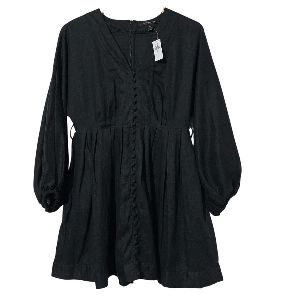 NWT Banana Republic Womens Linen Dress Petite Size XXS Fall Casual